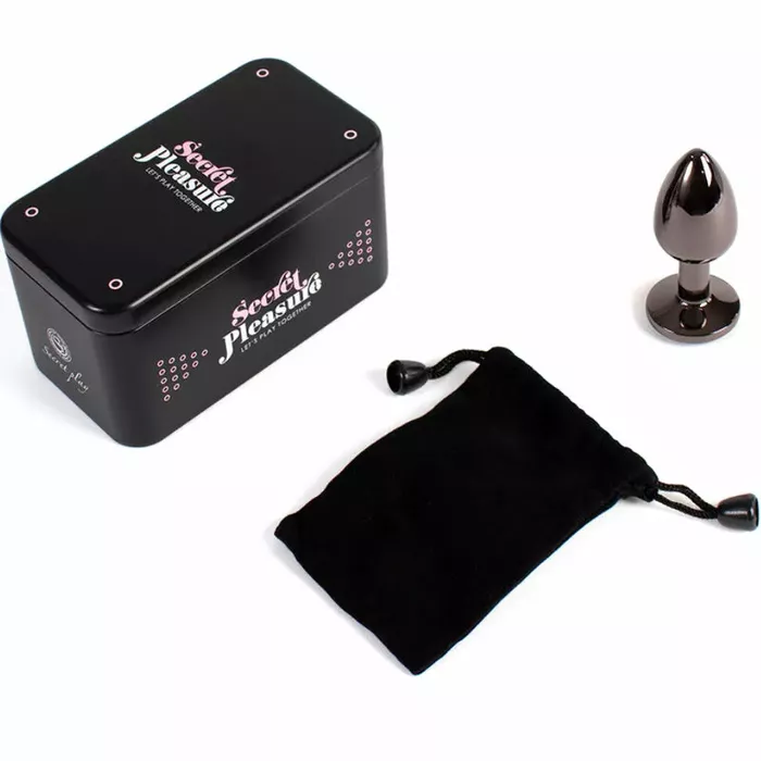 Butt plug SECRETPLAY Gunmetal small — metal 7 cm Photo 4