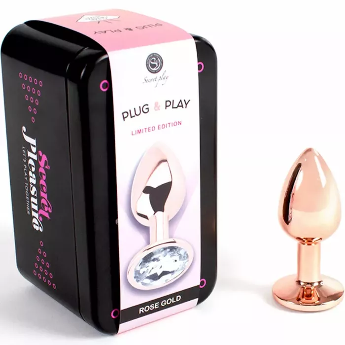 Anal plug SECRETPLAY Metal Butt Plug Rose Gold, 7 cm Photo 2