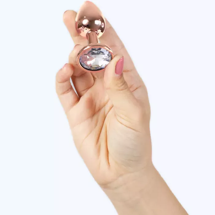 Anal plug SECRETPLAY Metal Butt Plug Rose Gold, 7 cm Photo 3