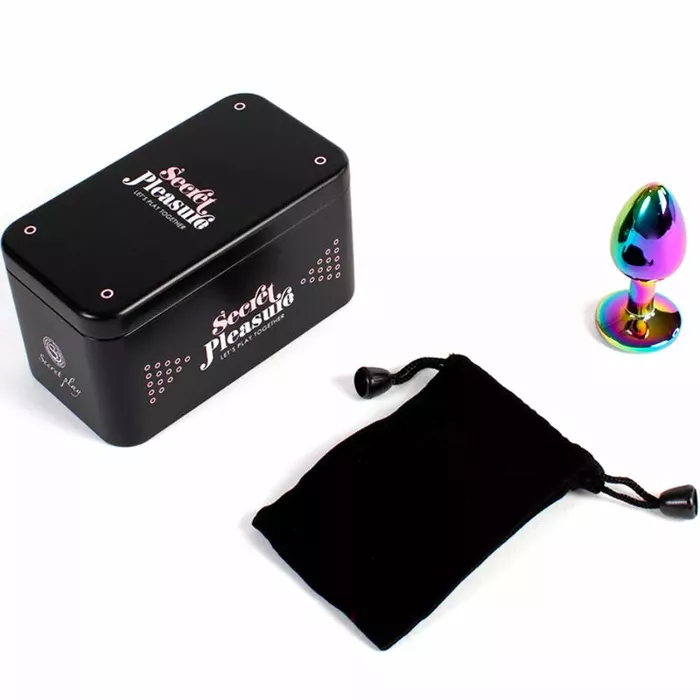 SECRETPLAY Metal Butt Plug Rainbow — малая, 7 см Photo 4
