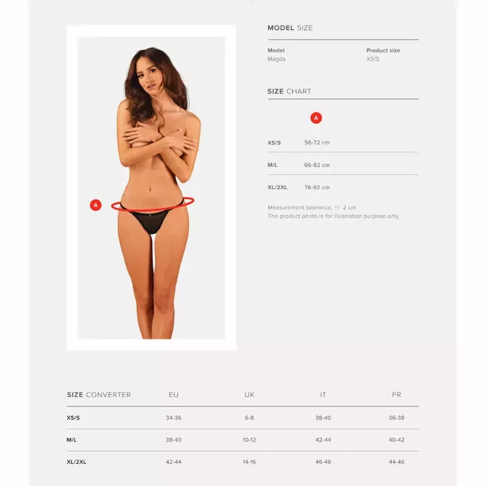 Стринг OBSESSIVE Thong XS/S Photo 7