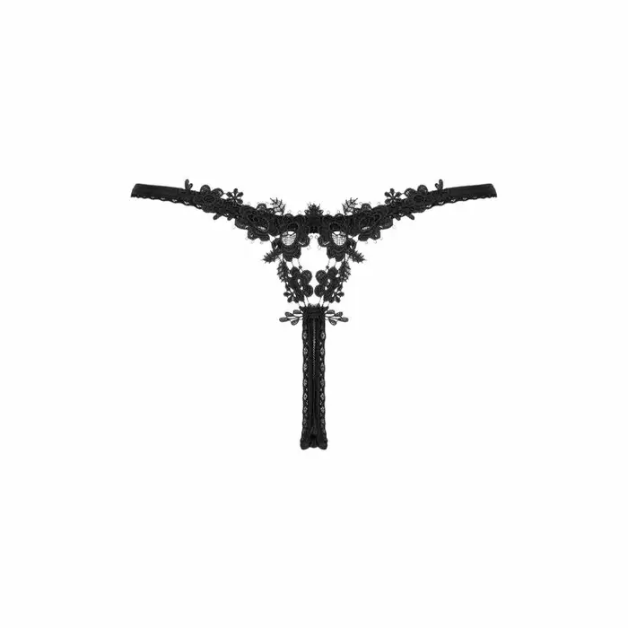 Stringa OBSESSIVE Thong M/L — tilla priekšpuse, gipiūras mežģīnes Photo 6
