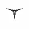 Стринги OBSESSIVE Thong XL/2XL — чёрная сетка, гипюр Photo 6