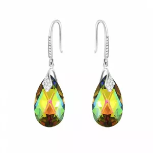 Серебряные серьги "Барокко III (Vitrail Medium)" с кристаллами Swarovski™