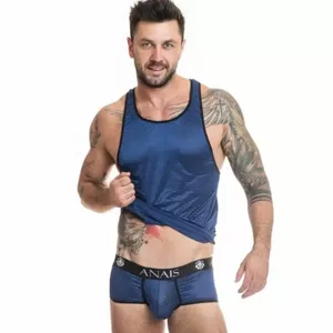 Men's sleeveless tank top ANAIS MEN NAVAL TOP XL — Size XL, cotton undershirt