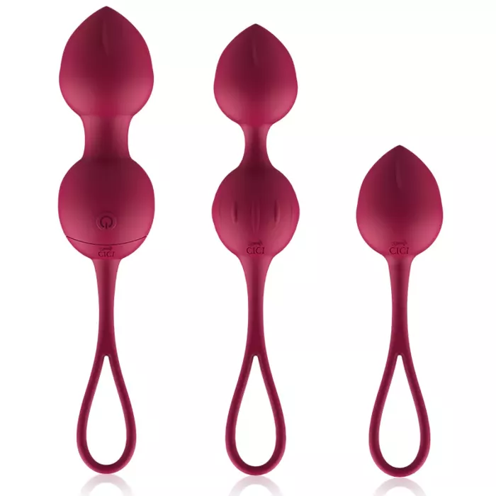 Kegel beads Cici Beauty Premium Silicone — 3 vibrating beads Photo 3