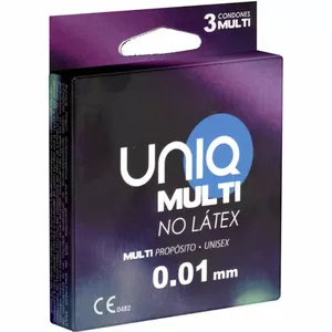 UNIQ MULTI LATEX FREE CONDOMS 3 UNITS