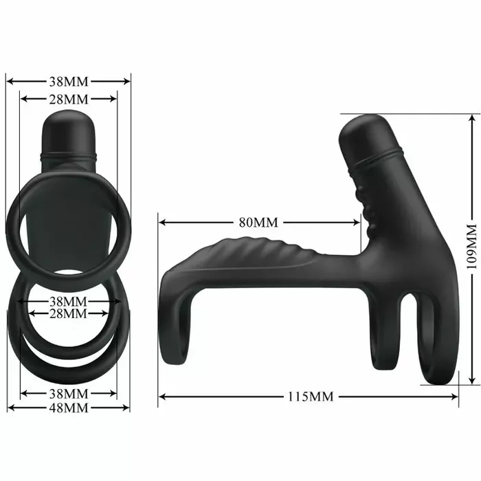 Pagarinoša uzmava pretty love Elastic Soft Silicone Extension Sleeve Photo 6