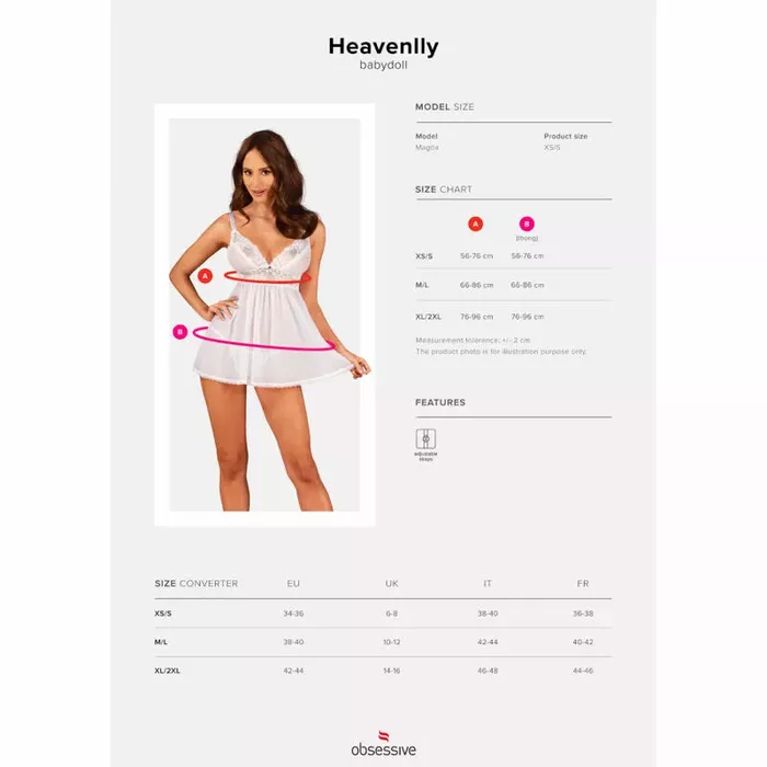 Panty brief OBSESSIVE Babydoll XL/2XL Photo 7