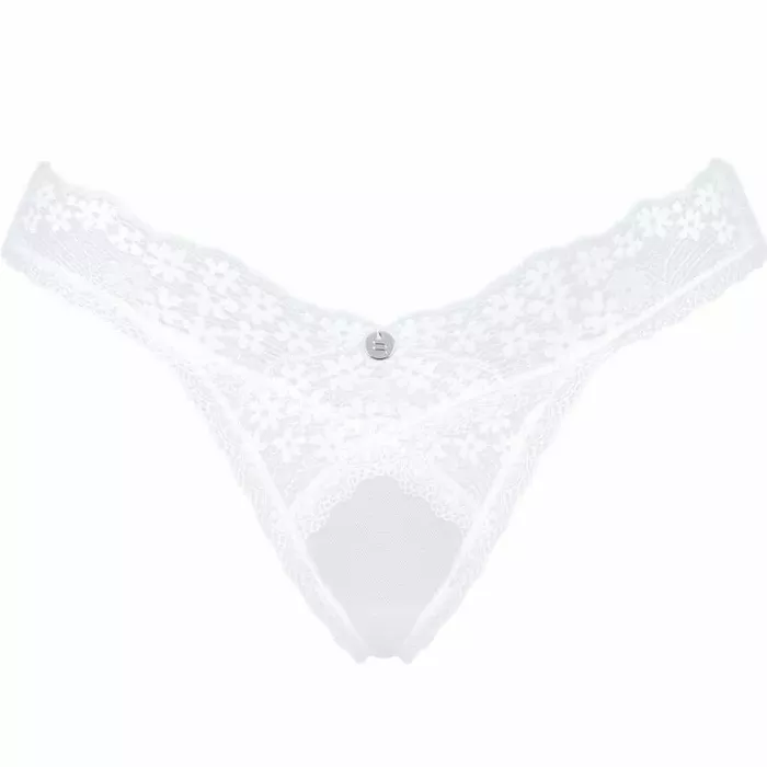Стринги OBSESSIVE Thong XS/S — кружево и сетка Photo 7