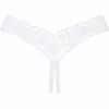 OBSESSIVE OBS Thong XL/2XL — кружевные стринги с откр. шагом Photo 8