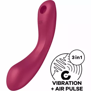 Vibrator Satisfyer Curve Trinity 1 Air Pulse Vibration Red