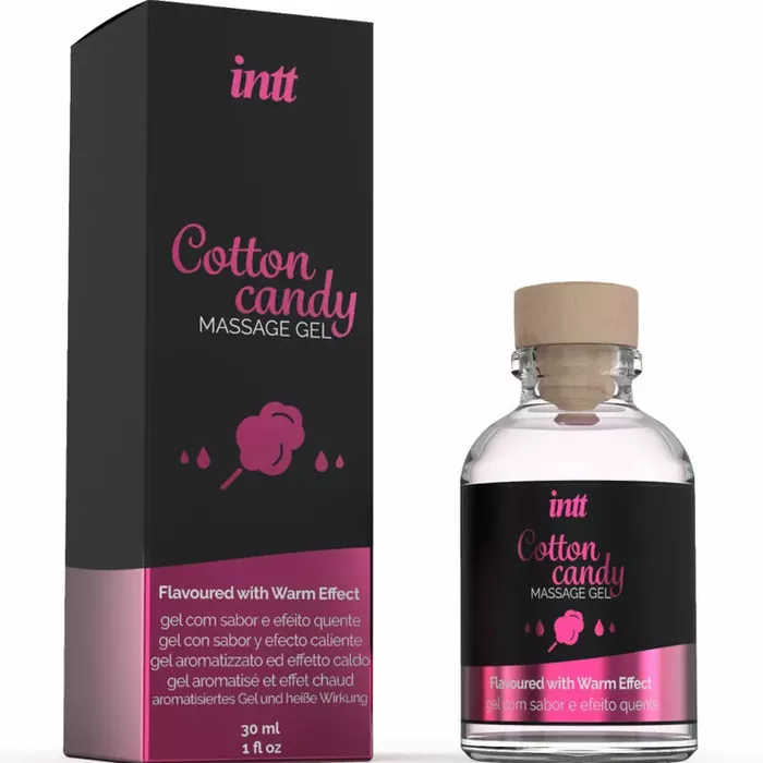INTT MASSAGE & ORAL SEX massage gel — cotton candy, warming Photo 2