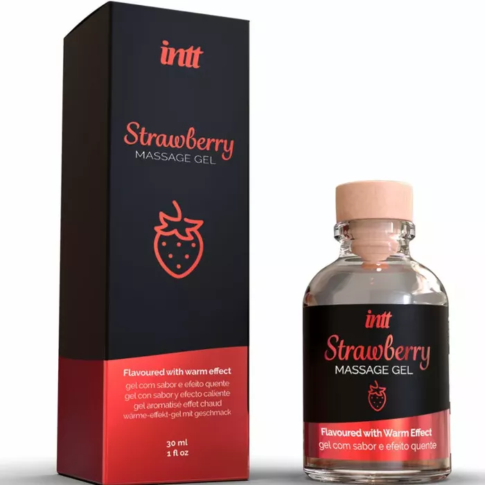 INTT MASSAGE & ORAL SEX massage gel — strawberry warming Photo 2