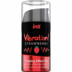 INTT - POWERFUL INTIMATE STIMULANT LIQUID VIBRATING GEL STRAWBERRY 15ML