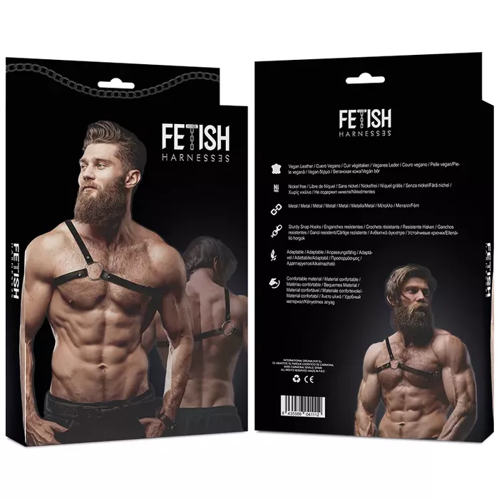 Men's Crossed Shoulder Harness — FETISH SUBMISSIVE ATTITUDE Photo 3