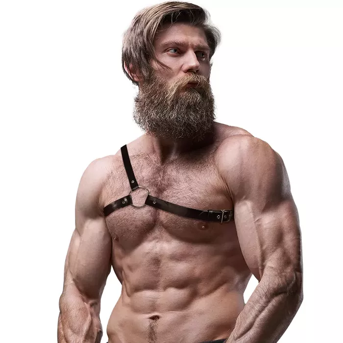 Men's Crossed Shoulder Harness — FETISH SUBMISSIVE ATTITUDE Photo 4