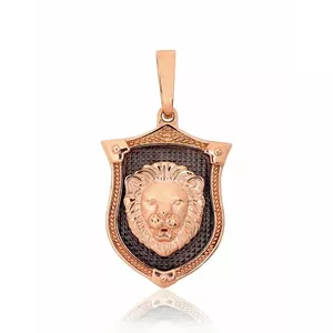 14K Red Gold Pendant "Leo"