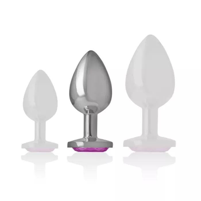 Anal plug INTENSE Aluminum metal, Size M Photo 6