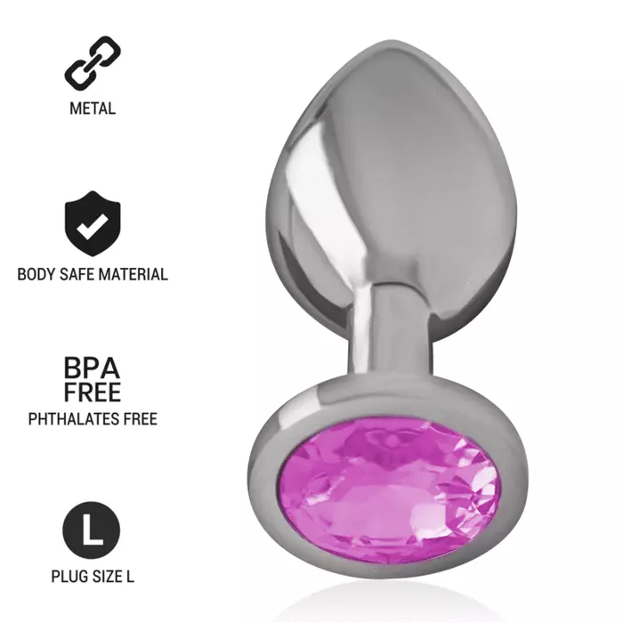 Anal plug INTENSE Size L — aluminum metal Photo 2