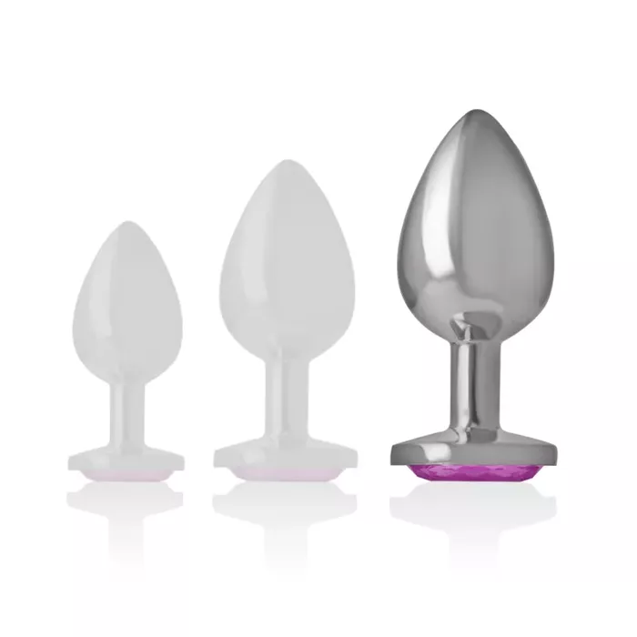 Anal plug INTENSE Size L — aluminum metal Photo 13