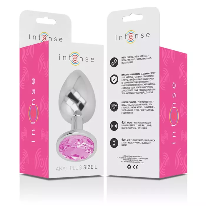 Anal plug INTENSE Size L — aluminum metal Photo 14