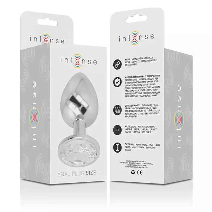 Anal plug INTENSE Aluminum Metal, Size L Photo 5