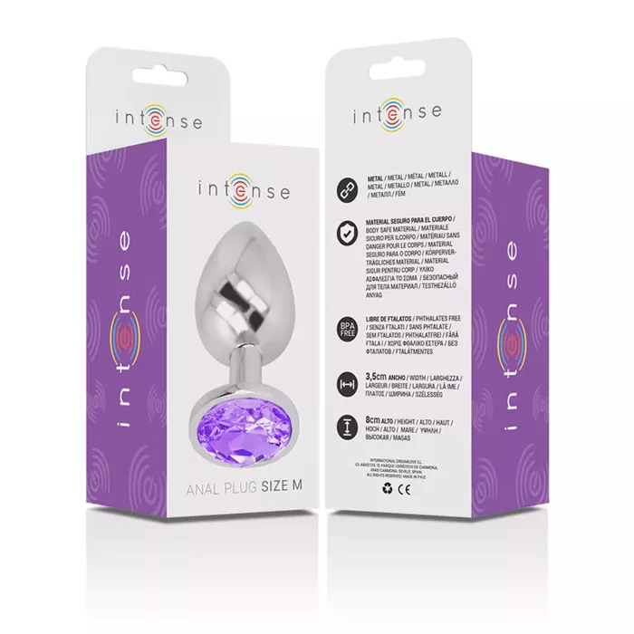 Anal plug INTENSE Aluminum Metal Size M Photo 7