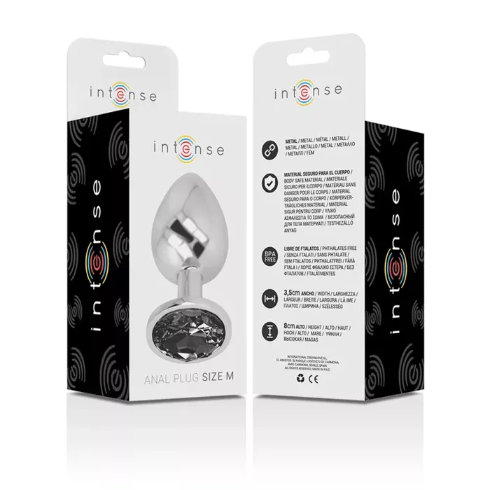 Anal plug INTENSE D-234372 — aluminum, size M Photo 7