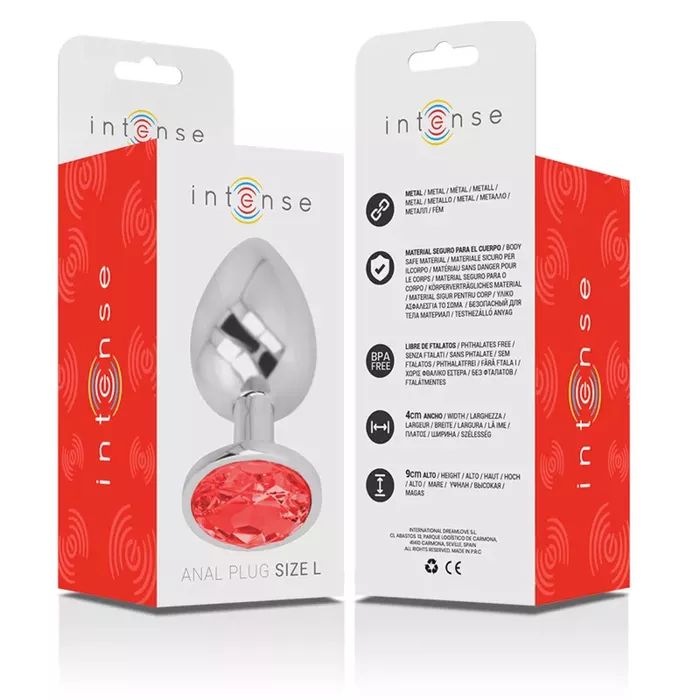 Anal plug INTENSE Aluminum metal, Size L Photo 7