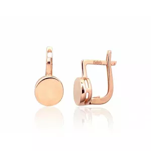 14K Red Gold Earrings "Standard"