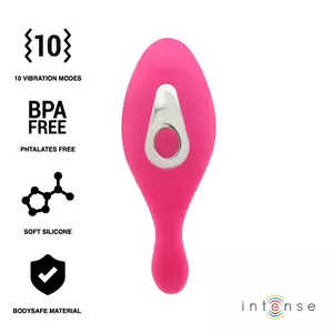 Vibrators INTENSE Rob Pantie Remote Control — silikona, ar pulti, ūdensizturīgs, rozā