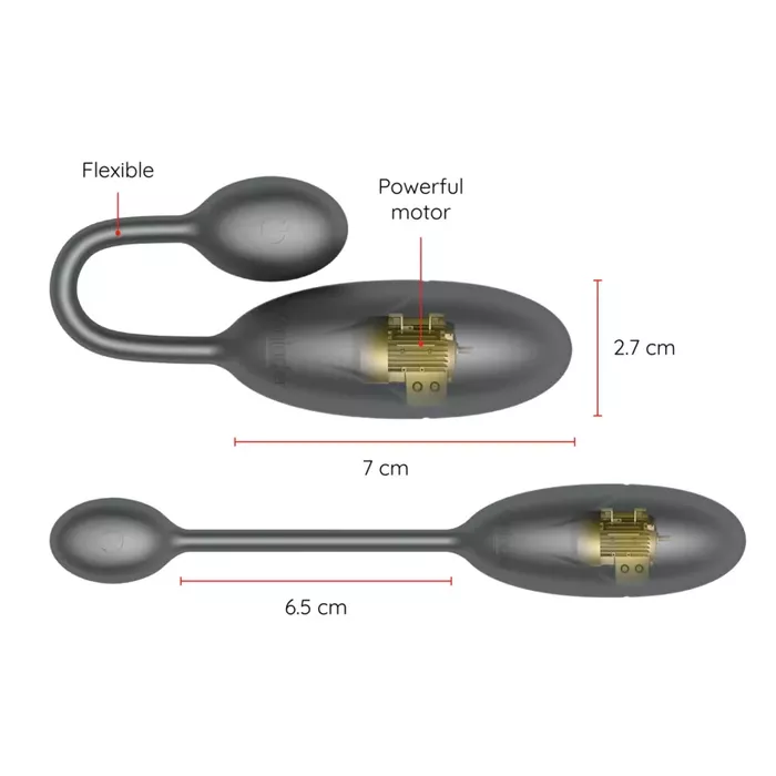 Vibrating egg ONINDER DENVER 7 x 2.7 cm Photo 4