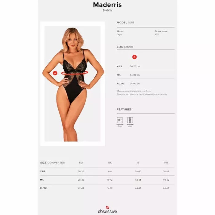 Боди OBSESSIVE D-235706 XL/2XL Photo 7