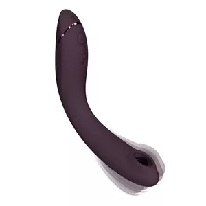 Sucker vibrator WOMANIZER OG for G-Point stimulation, length 176 mm, width 113 mm, aubergine