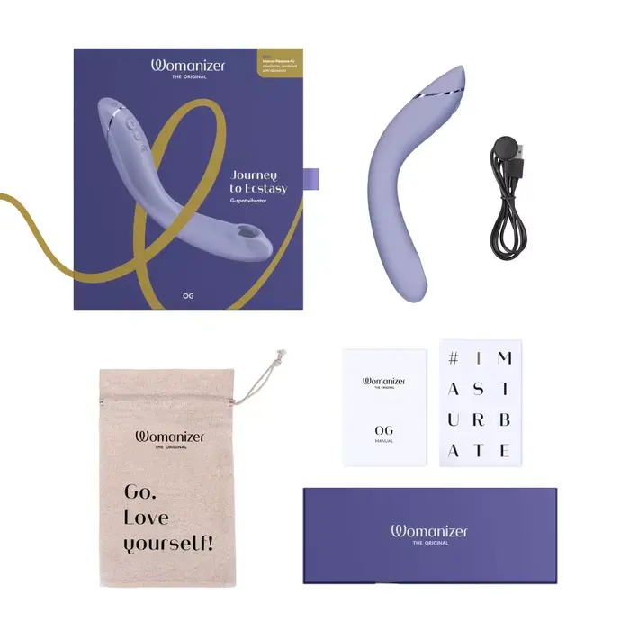Sūcējvibrator WOMANIZER OG — G‑punkts, lillā Photo 2
