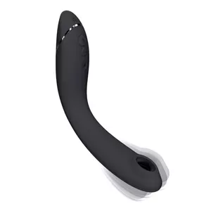 Sucker vibrator WOMANIZER OG for G-Point stimulation, 176×113 mm, built-in battery, 2 h runtime, 1.6 h charge, grey