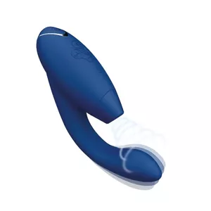 Vibrator WOMANIZER DUO 2 — clitoral and G-spot stimulator, length 203 mm, width 88 mm, rechargeable, Blueberry