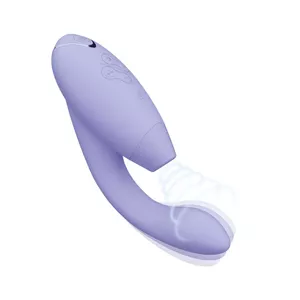 Vibrators WOMANIZER DUO 2 — klitora un G-punkta stimulators, lillā, 203 mm, 263 g