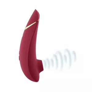 Clitoral sucker vibrator WOMANIZER Premium 2 — 155 mm length, 5 cm diameter, 4 h runtime, 2 h charge