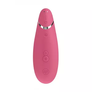 Klitora sulas vibrators WOMANIZER Premium 2 — Bordo, 155 mm garums, 5 cm diametrs, 4 h darbības laiks