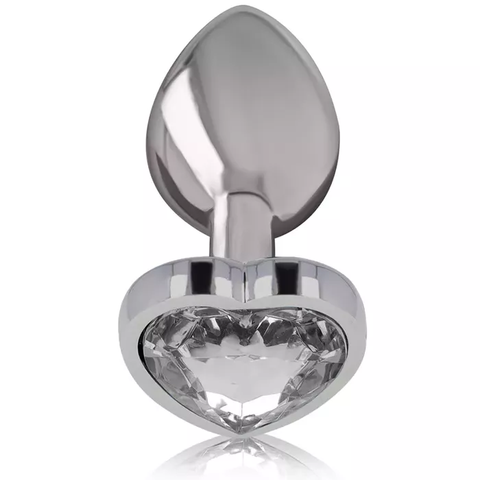 Anal plug INTENSE White Heart aluminum S Photo 3