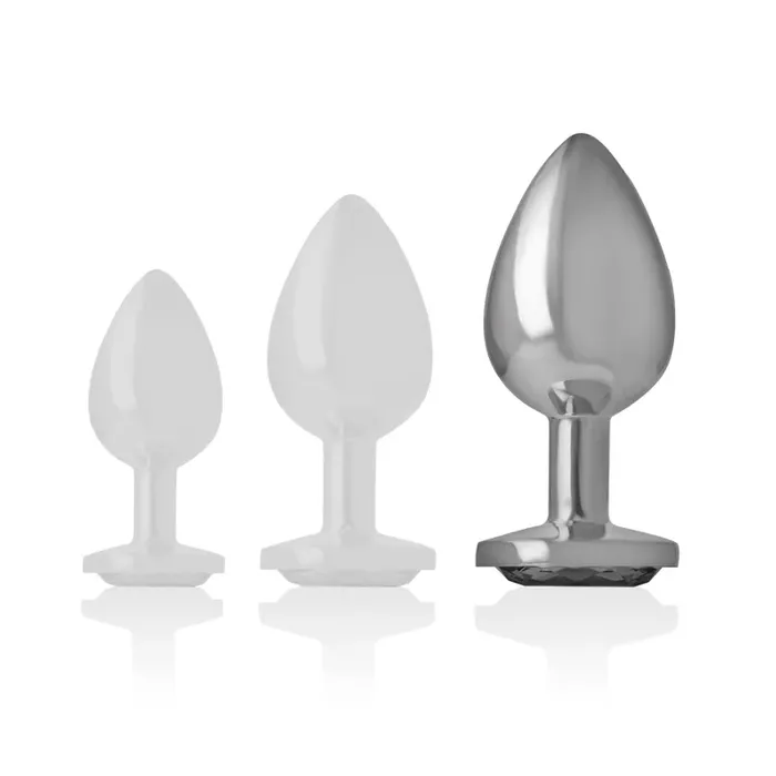 Anal plug INTENSE ANAL PLUG METAL ALUMINUM WHITE HEART L Photo 6
