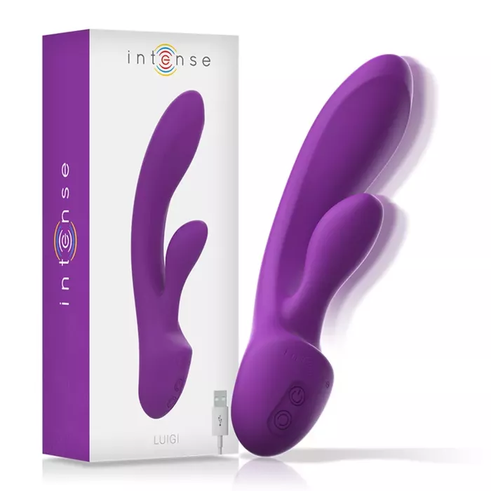 Vibrators INTENSE Luigi Rabbit — dubulta stimulācija, ūdensnecaurlaidīgs Photo 2