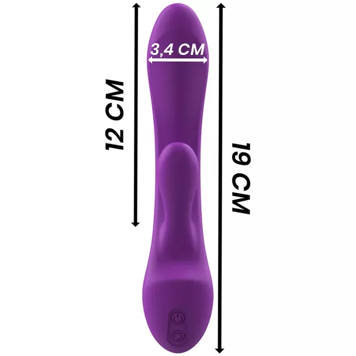 Vibrators INTENSE Luigi Rabbit — dubulta stimulācija, ūdensnecaurlaidīgs Photo 7