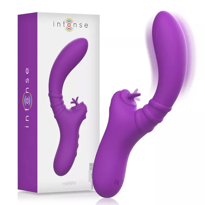 Vibrators INTENSE Harry — elastīgs silikons, ūdensizturīgs Photo 2