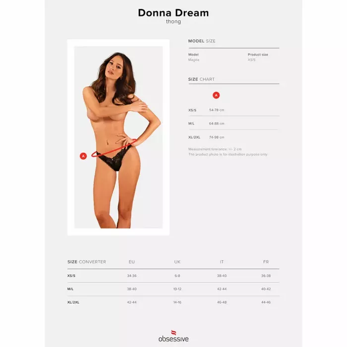 Thong OBSESSIVE Donna Dream — size XL/2XL Photo 8