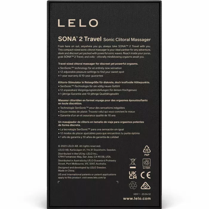 Клиторный звуковой массажер Lelo Sona 2 Travel Photo 6