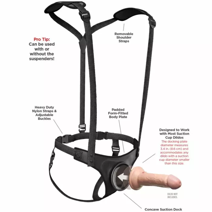 Шлейка-страпон PIPEDREAM Body Dock Strap-On Suspenders Photo 5