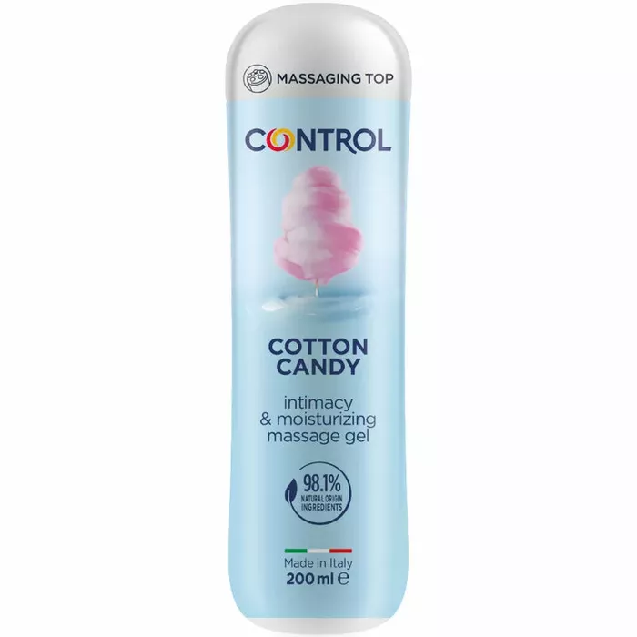 Masāžas gels CONTROL LUBES Cotton Candy 3‑in‑1 200 ml Photo 3